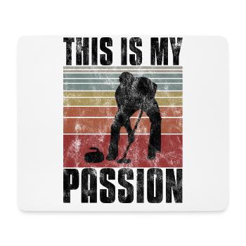 Curling is my Passion Curler Eisstockschießen - Mouse Pad (horizontal) - white - Front