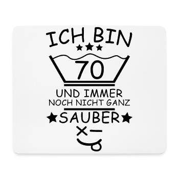 70. Geburtstag Wäsche Design - Mousepad (Querformat) - Weiß - Vorne