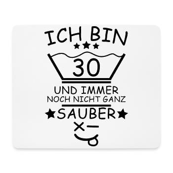 30. Geburtstag Wäsche Design - Mousepad (Querformat) - Weiß - Vorne