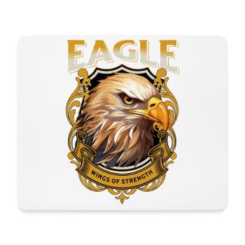 Adler Adlerkopf Raubvogel Greifvogel Tier Natur - Mousepad (Querformat) - Weiß - Vorne