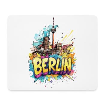 Berlin Skyline TV Tower Germany City Colorful - Mouse Pad (horizontal) - white - Front
