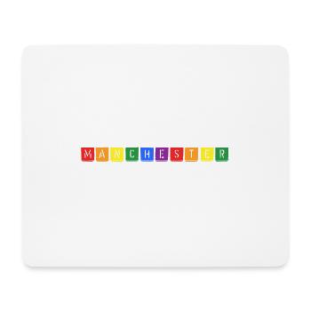 Rainbow Manchester - Tapis de souris (format paysage) - blanc - Devant