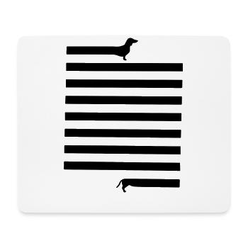 Daaaaaa dog, Dachshund, dog, dogs - Mouse Pad (horizontal) - white - Front