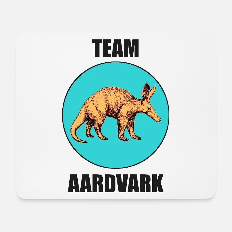 Tiere Natur Logo Comic Erdferkel Artwork Aardvark - Mousepad (Querformat) - Weiß