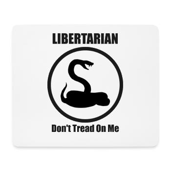 Politics Libertarianism Anarchy Left Right Left - Mouse Pad (horizontal) - white - Front