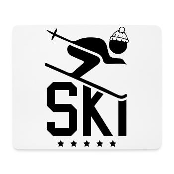 ski sport - Mousepad (Querformat) - Weiß - Vorne