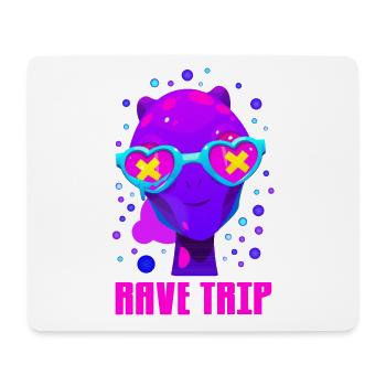 Rave Party - Mousepad (Querformat) - Weiß - Vorne