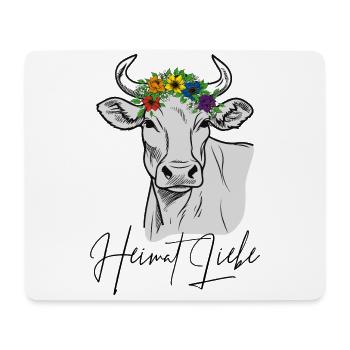 Cow Home Love - Mouse Pad (horizontal) - white - Front