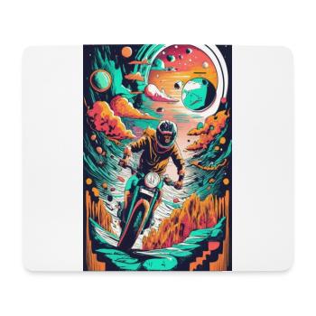 motorrad fantasy - Mousepad (Querformat) - Weiß - Vorne