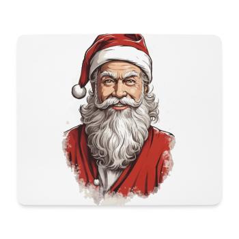 Classic Santa Claus in Winter Retro Design - Mouse Pad (horizontal) - white - Front