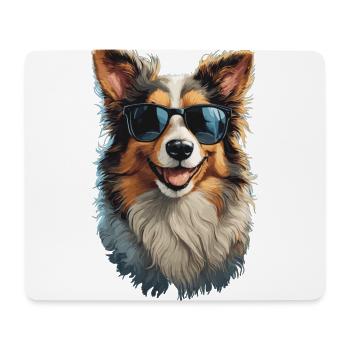 Border Collie Friend Companion Dogs Design - Mouse Pad (horizontal) - white - Front