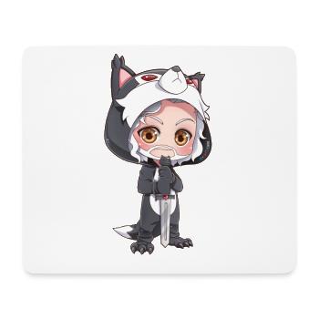 Cadeau d'épée cosplay de MOSBIES Shadow Wolf - Tapis de souris (format paysage) - blanc - Devant