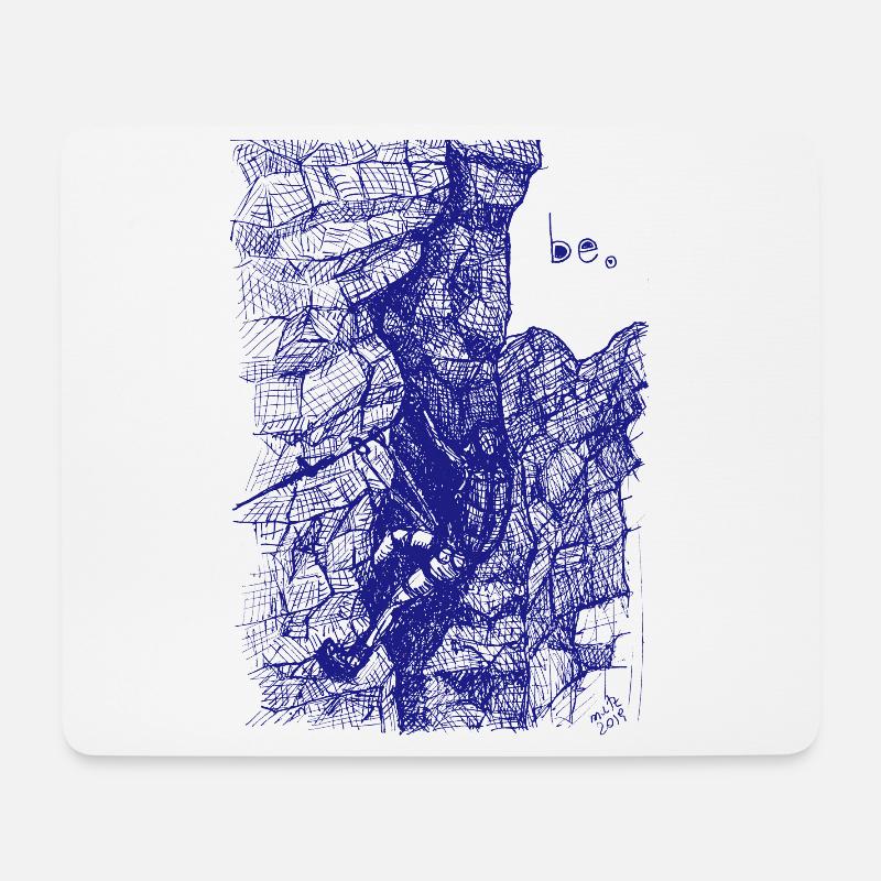Resonanz - Im Klettersteig - Kugelschreiber - Mousepad (Querformat) - Weiß