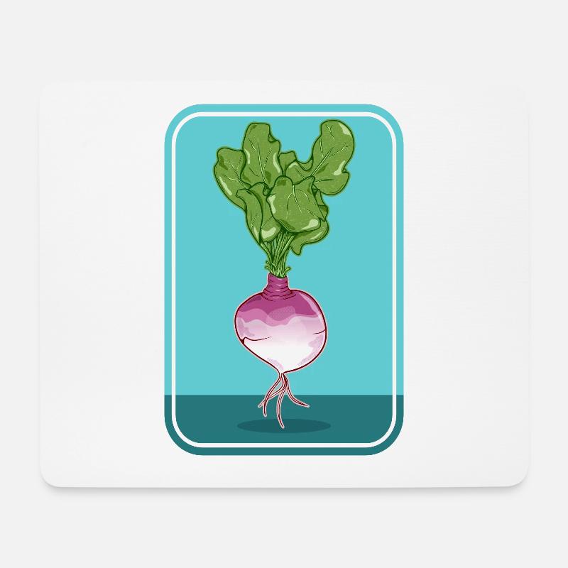Turnip - Mousepad (Querformat) - Weiß