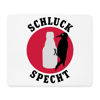 Schluckspecht | Bier | Specht | Vogel - Mouse Pad (horizontal) - white - Front