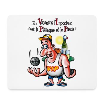 Petanque Vip - Mouse Pad (horizontal) - white - Front