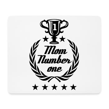 Mom number one - Mouse Pad (horizontal) - white - Front