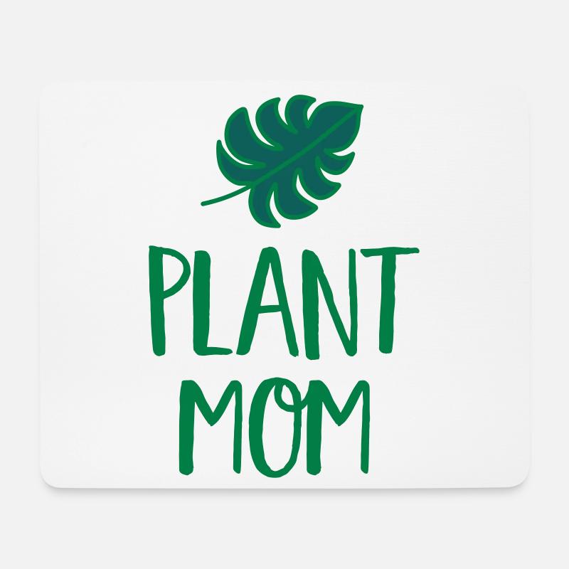 Plant Mom - Mousepad (Querformat) - Weiß