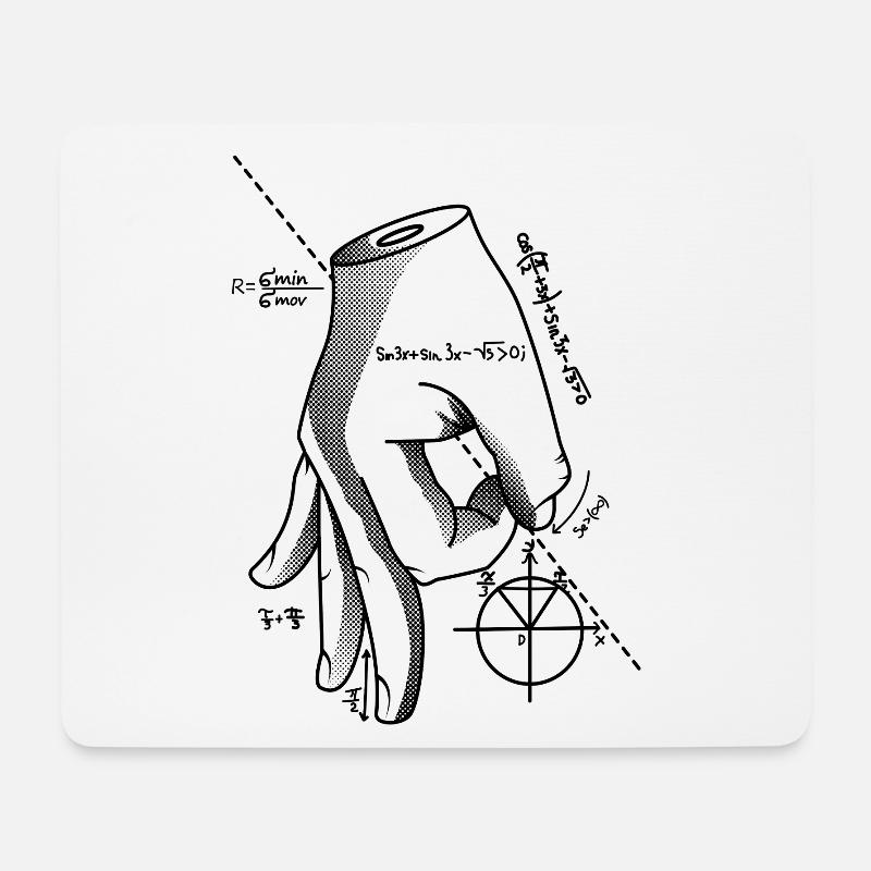 Das Kreisspiel - Mousepad (Querformat) - Weiß
