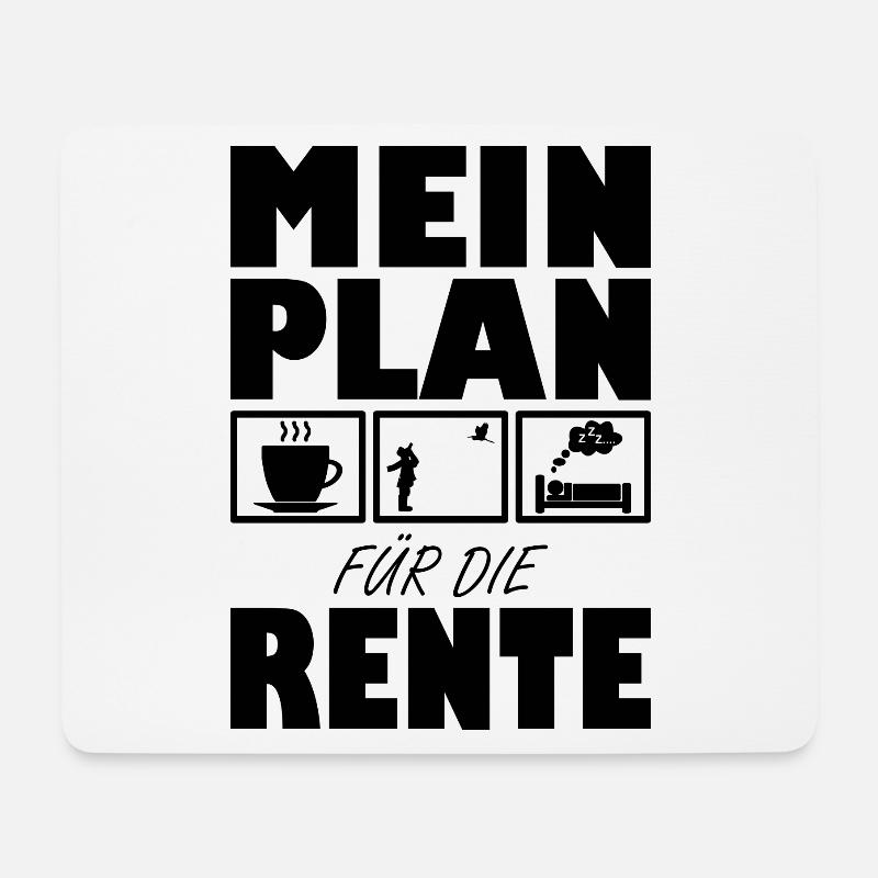 Ornithologie Vögel beobachten - Rentner Spruch - Mousepad (Querformat) - Weiß