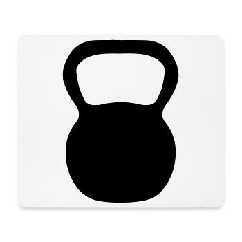 Kettle Bell - Mouse Pad (horizontal) - white - Front