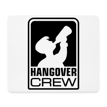 hangover crew logo - Mousepad (Querformat) - Weiß - Vorne