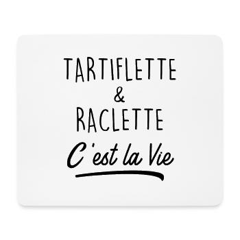 Tartiflette & Raclette C'est la Vie - Tapis de souris (format paysage) - blanc - Devant