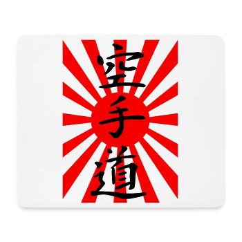 Karate Japan Flag - Mouse Pad (horizontal) - white - Front