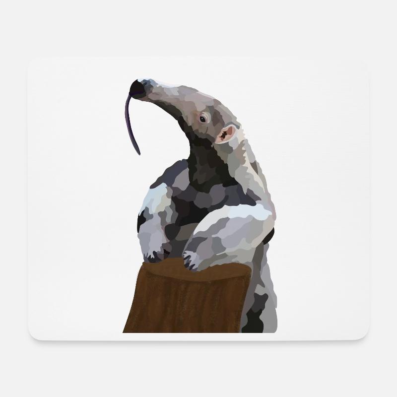 Antonio, der Ameisenbär - Mousepad (Querformat) - Weiß