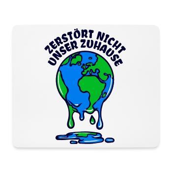 Umwelt Mutter Erde Umweltschutz Statement - Mousepad (Querformat) - Weiß - Vorne