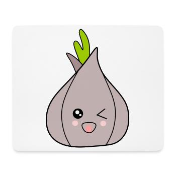 Fasching, Karneval, Kostüm, Zwiebel, Knoblauch - Mousepad (Querformat) - Weiß - Vorne