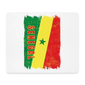 Senegal flag - Mouse Pad (horizontal) - white - Front