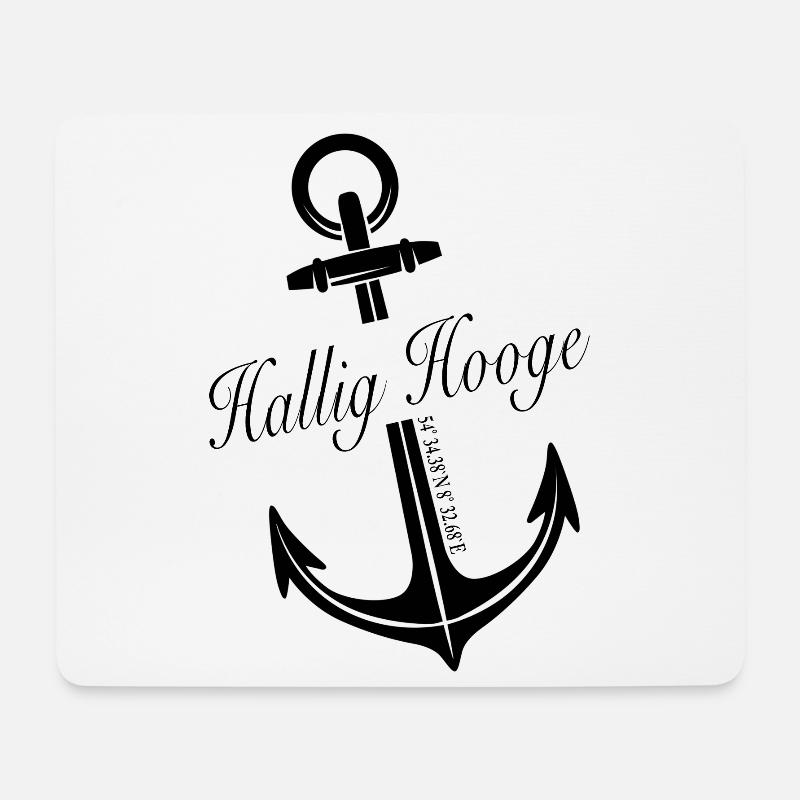Hallig Hooge - Mousepad (Querformat) - Weiß