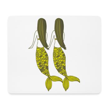 meerjungfrau 2er pack - Mousepad (Querformat) - Weiß - Vorne