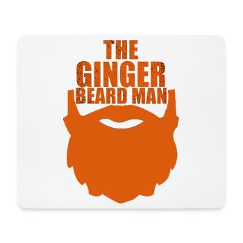 Ginger beard man - Mouse Pad (horizontal) - white - Front