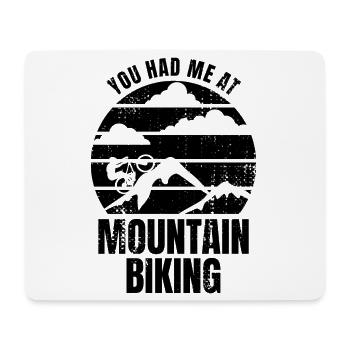 Mountain bike lover saying - Mouse Pad (horizontal) - white - Front