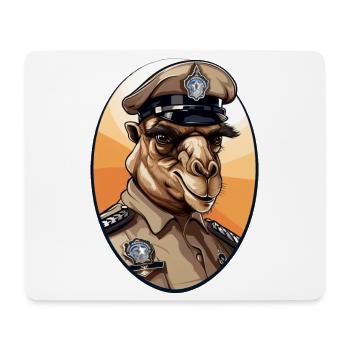 Police des chameaux - Tapis de souris (format paysage) - blanc - Devant