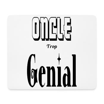 Oncle Trop Génial Tonton - Tapis de souris (format paysage) - blanc - Devant