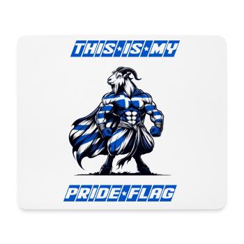 This is my pride flag Greece - Mouse Pad (horizontal) - white - Front