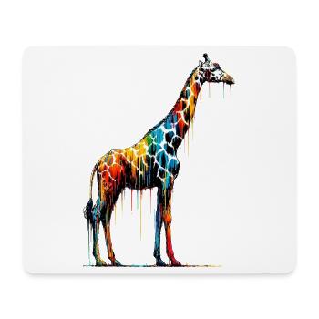 Girafe - Tapis de souris (format paysage) - blanc - Devant