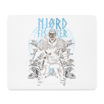 Njørd Fisker - Viking - blue - Mouse Pad (horizontal) - white - Front