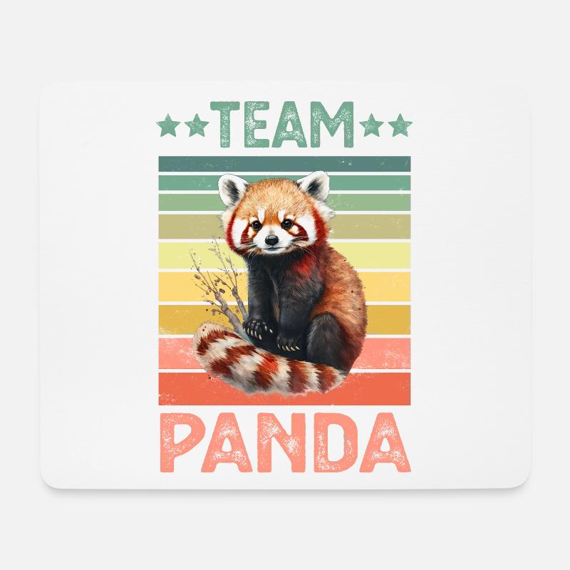 Red panda - Mouse Pad (horizontal) - white