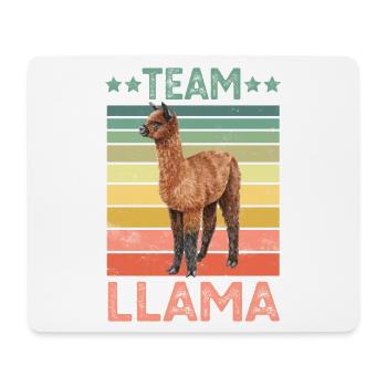 Lama - Mousepad (Querformat) - Weiß - Vorne
