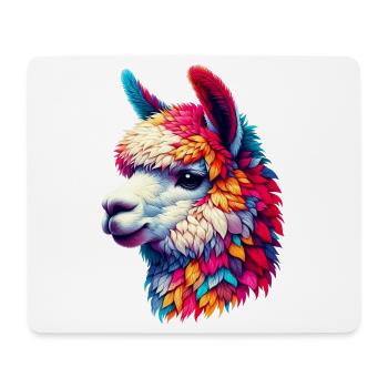 Alpaka - Mousepad (Querformat) - Weiß - Vorne