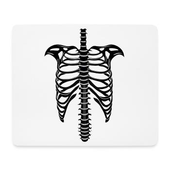 Halloween, ribcage, skeleton - Mouse Pad (horizontal) - white - Front