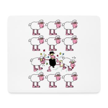 The black sheep rebels - Mouse Pad (horizontal) - white - Front