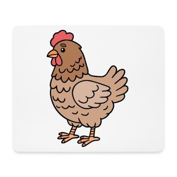 Chicken Chickens - Mouse Pad (horizontal) - white - Front