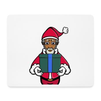 Ein Geschenk vom Weihnachtsmann - Mousepad (Querformat) - Weiß - Vorne