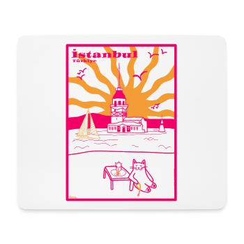 Istanbul Maiden's Tour Vibes Summer Boho - Mouse Pad (horizontal) - white - Front