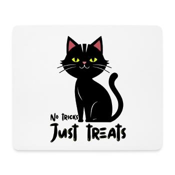 Glowing Cat Silhouette Illustration - Mouse Pad (horizontal) - white - Front